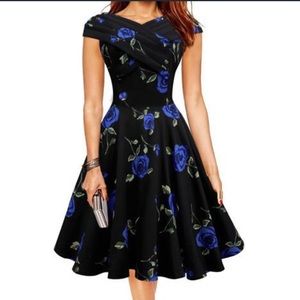Floral vintage dress